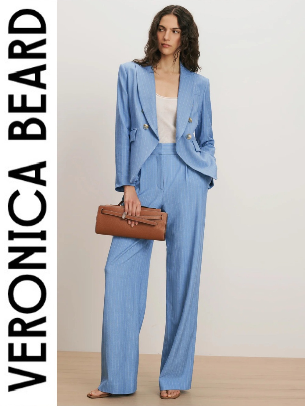 Veronica Beard Miller Pinstripe Blazer & Heyser Pant Set